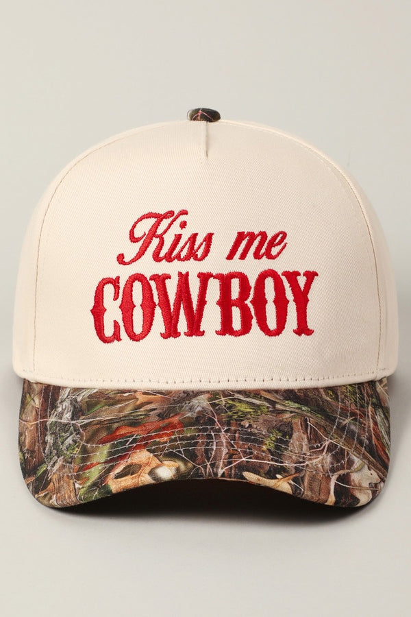 Kiss Me Cowboy Hat Red