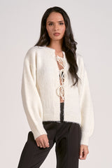 Snowfall Soft Tie Front Cardigan