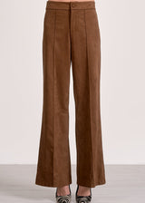 Bliss Suede Pants - Chocolate