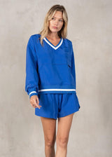 Woven Windbreaker Set - Blue