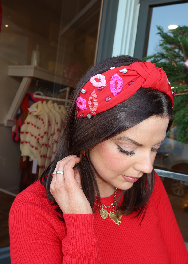 Valentine's Day Kissy Lips Headband