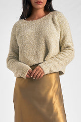 Elan Metallic Sweater & Dress Set - Gold