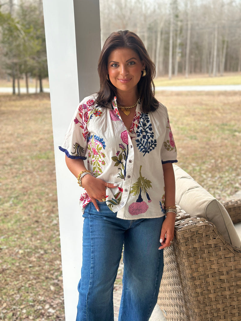 Jane Floral Top