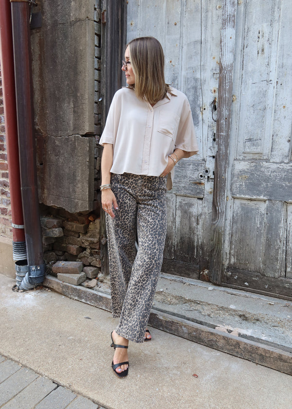 Jude Cropped Blouse - Ecru