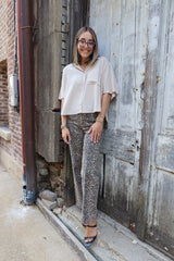 Jude Cropped Blouse - Ecru