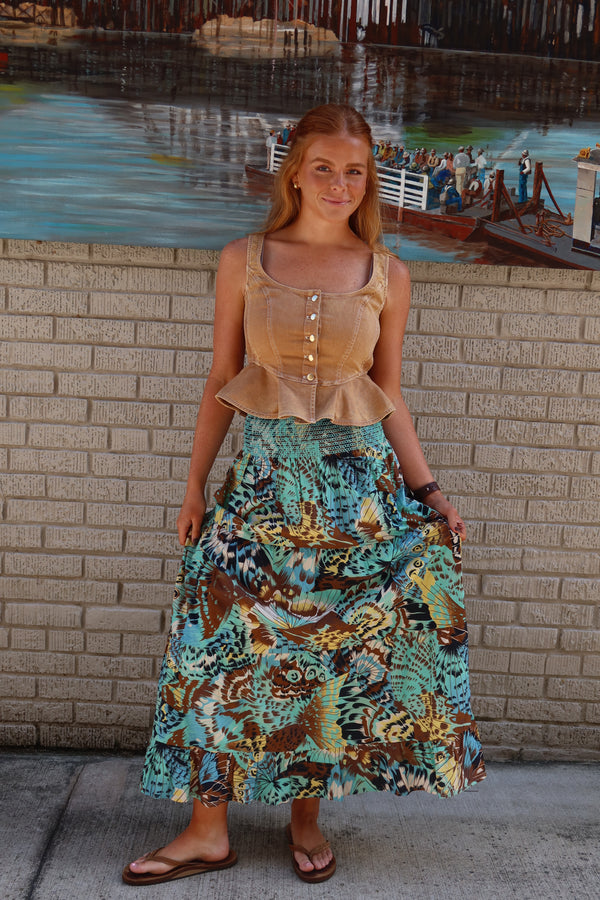 LOVE THE LABEL | Luelle Skirt - Born to Fly Print