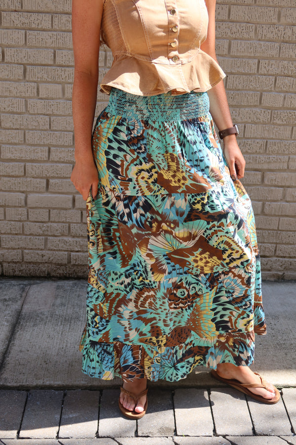 LOVE THE LABEL | Luelle Skirt - Born to Fly Print