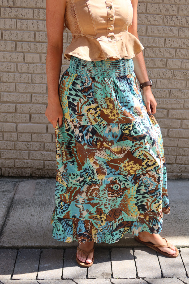 LOVE THE LABEL | Luelle Skirt - Born to Fly Print