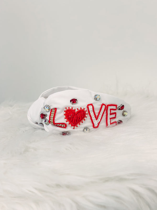 Bejeweled Love Headband