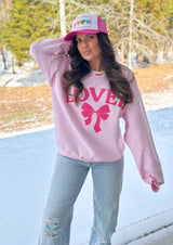 Bow Lover Pink Sweatshirt