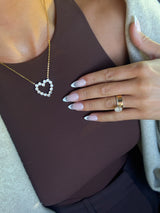Chan Sutt | DIAMOND HEART NECKLACE