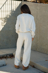 Briley Bubble Hem Sweatshirt - Heather Oat