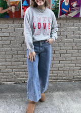 Caz Wide Hem Denim Pants