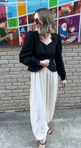 Phoebe Balloon Pants - Cream