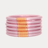 BUDHAGIRL - All Weather Bangles - Ice Rose (Set of 6)