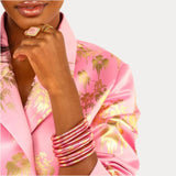 BUDHAGIRL - All Weather Bangles - Koi Rose (Set of 4)