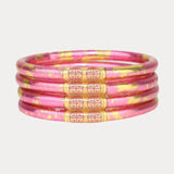 BUDHAGIRL - All Weather Bangles - Koi Rose (Set of 4)