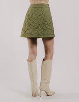Love The Label | Melanie Quilted Skirt - Olive