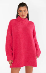 MUMU : Timmy Tunic Sweater - Pink Rose Knit