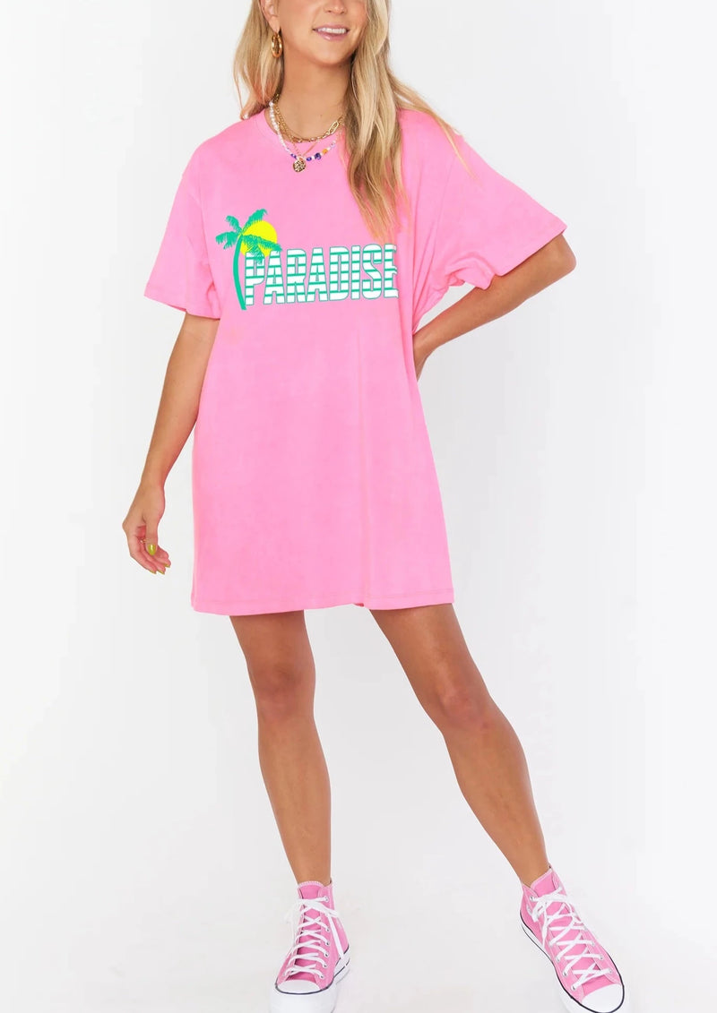 MUMU: 24 Hour Tee-Paradise Palm Graphic