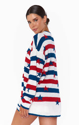 MUMU: Go To Sweater - Star Spangled Stripe Knit