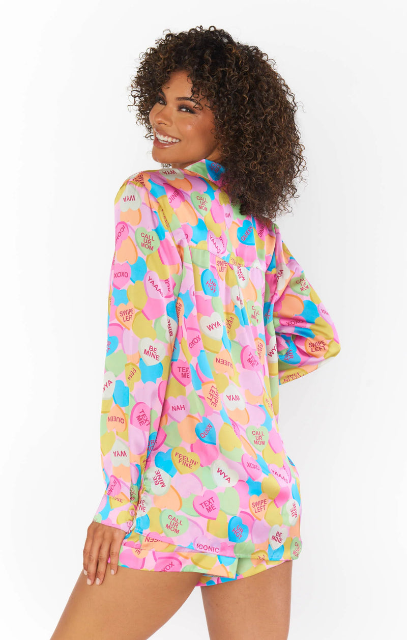 MUMU Early Riser PJ Set - Candy Crush Silky