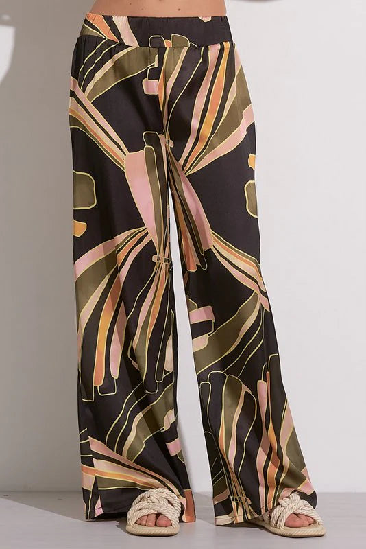 Simi Pants - Black Manila Print