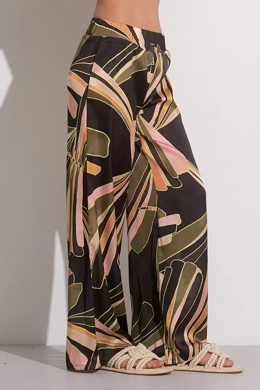 Simi Pants - Black Manila Print