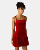Steve Madden | Giovanna Red Velvet Dress