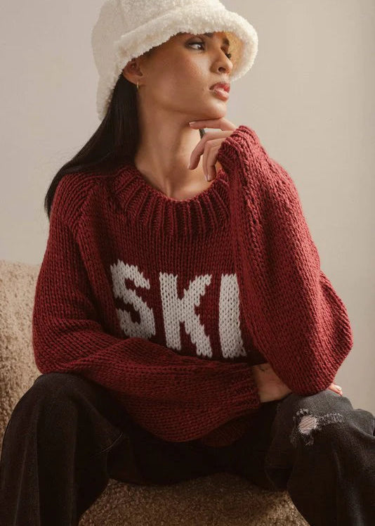 Bunny Sweater - Plum