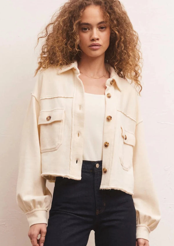 Z Supply: Abbott Cropped Jacket - Sandstone