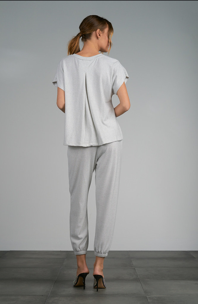 Elan All Is Bright Jumpsuit - Silver