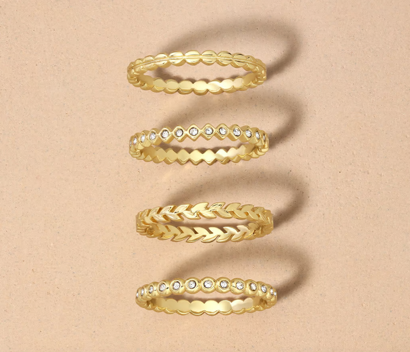 Gorjana Jewelry | Gold Stackable Ring Set