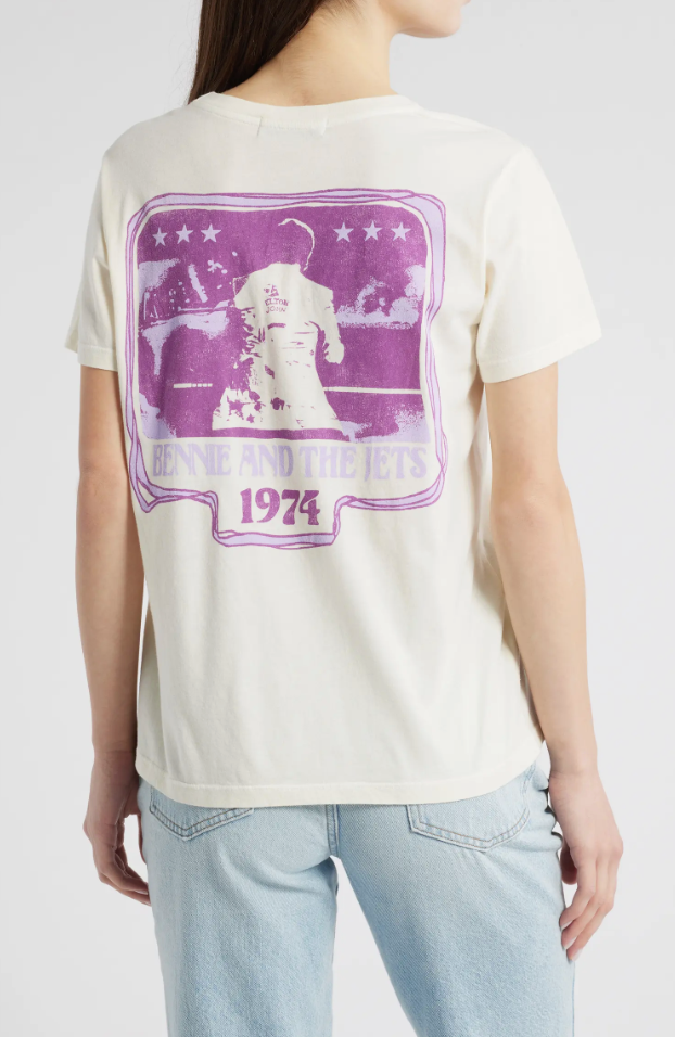 DAYDREAMER | Elton John Bennie & The Jets Encore Tee - Stone Vintage