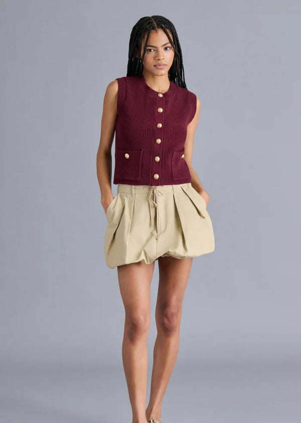 Steve Madden | Aliya Sweater Vest - Wine
