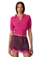 Steve Madden | Lark Sweater Top - Pink Violet