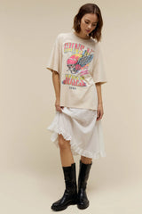 DAYDREAMER Guns N Roses O/S Tee - Dirty White