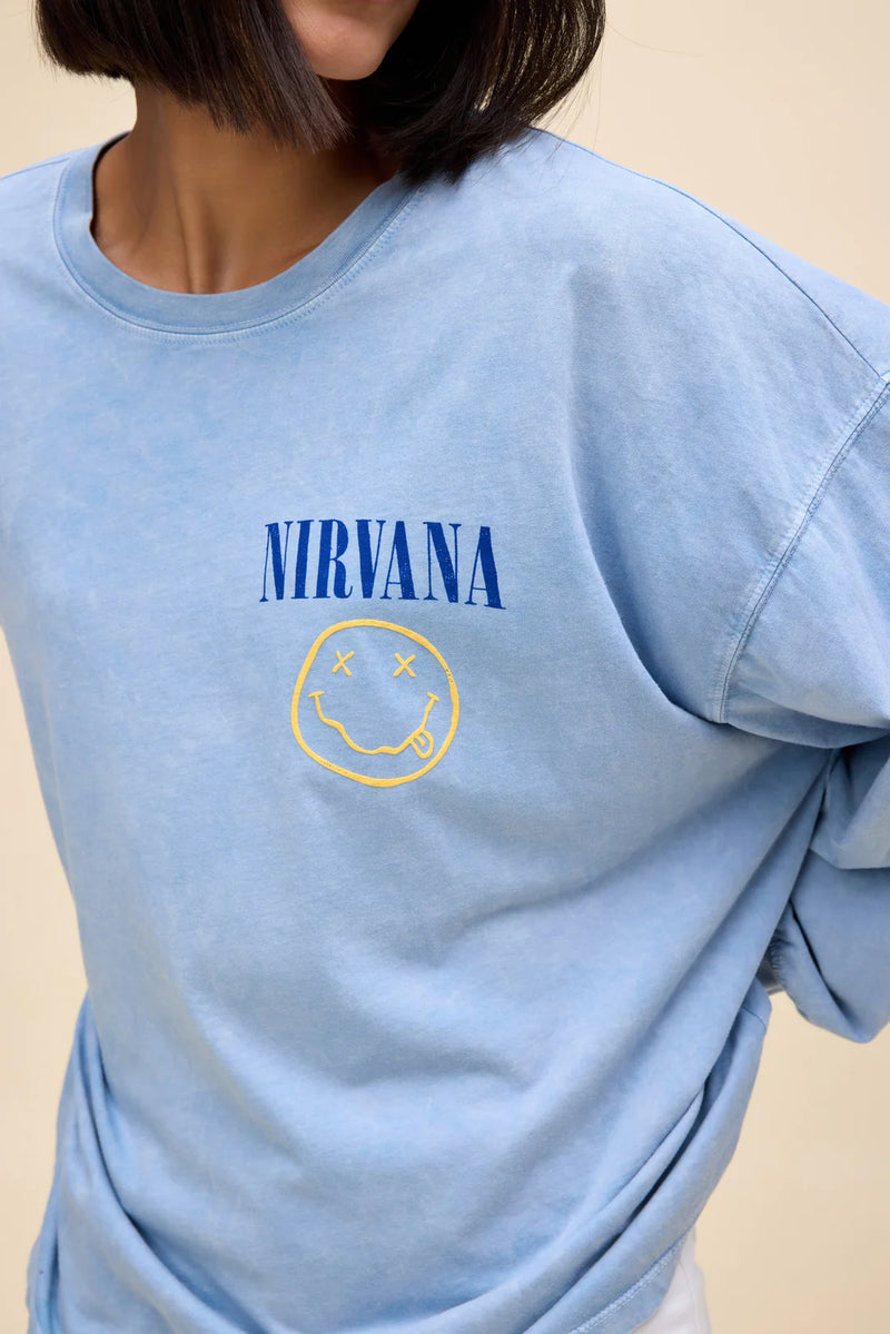 Nirvana 1993 Tour Long Sleeve - Powder Acid Wash