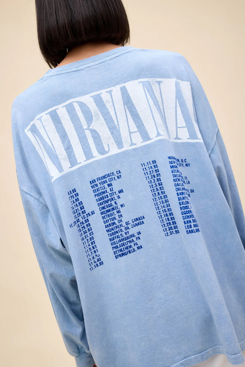 Nirvana 1993 Tour Long Sleeve - Powder Acid Wash