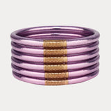 BUDHAGIRL - All Weather Bangles - Lila (Set of 6)