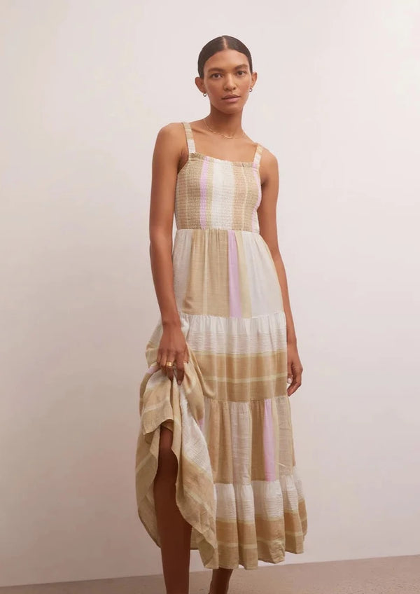 Z Supply: Kyara Striped Smocked Maxi Dress