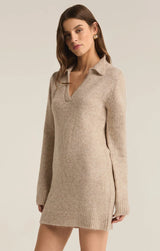 Z Supply Redford Sweater Dress - Light Oatmeal Heather