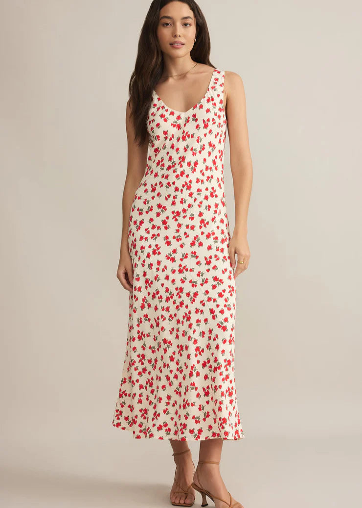 Z Supply Hana La Rosa Ditsy Maxi Dress - Sea Salt