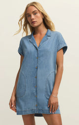 Z Supply | Napa Denim Mini Dress - Santorini Indigo