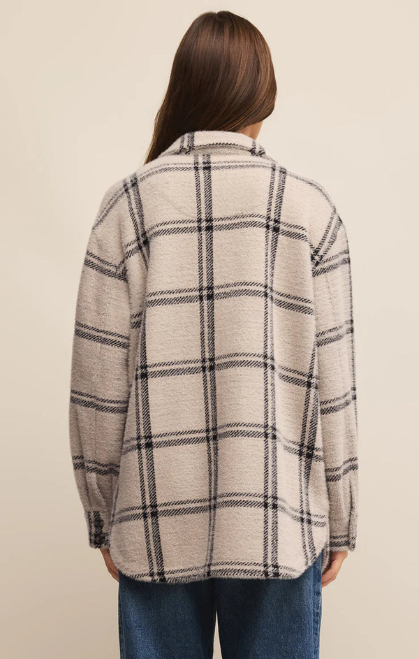 Z Supply | Plaid Tucker Jacket - Crystal Grey