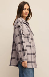 Z Supply | Plaid Tucker Jacket - Crystal Grey
