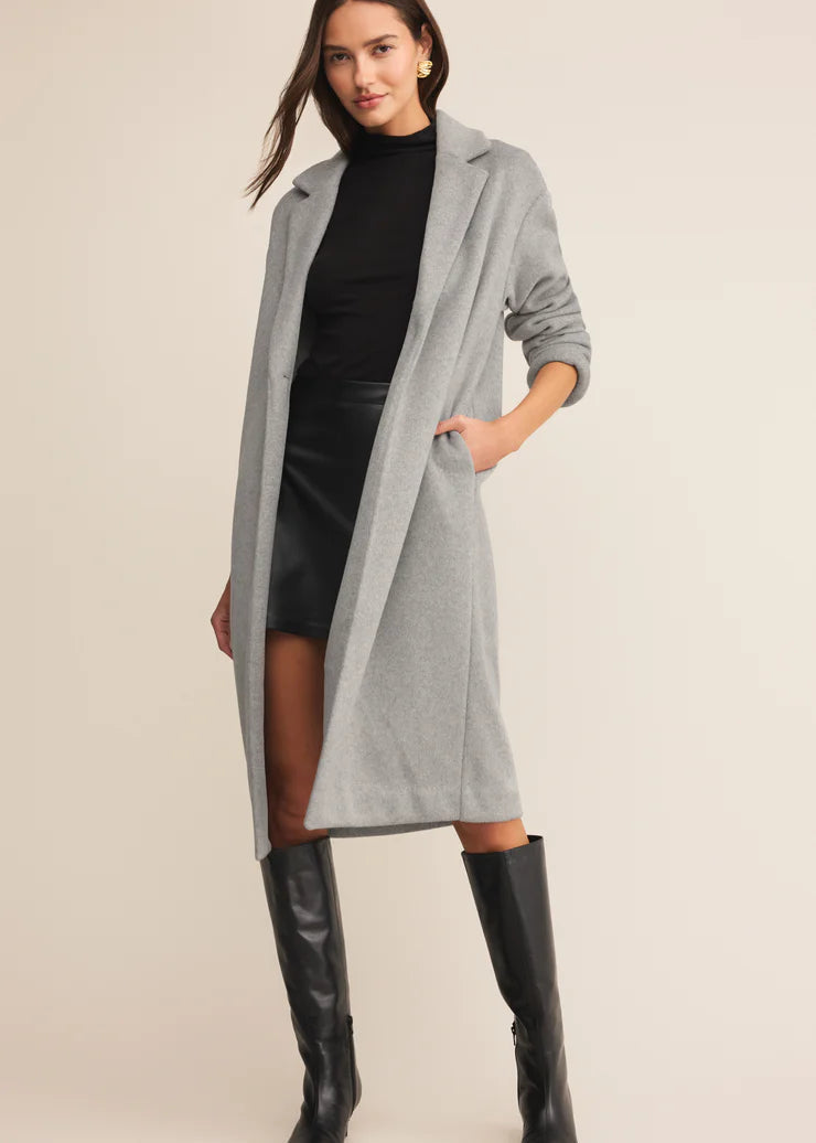 Z Supply | Mason Luxe Coat - Classic Heather Grey