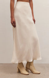 Z Supply Europa Luxe Sheen Skirt - Sandstone