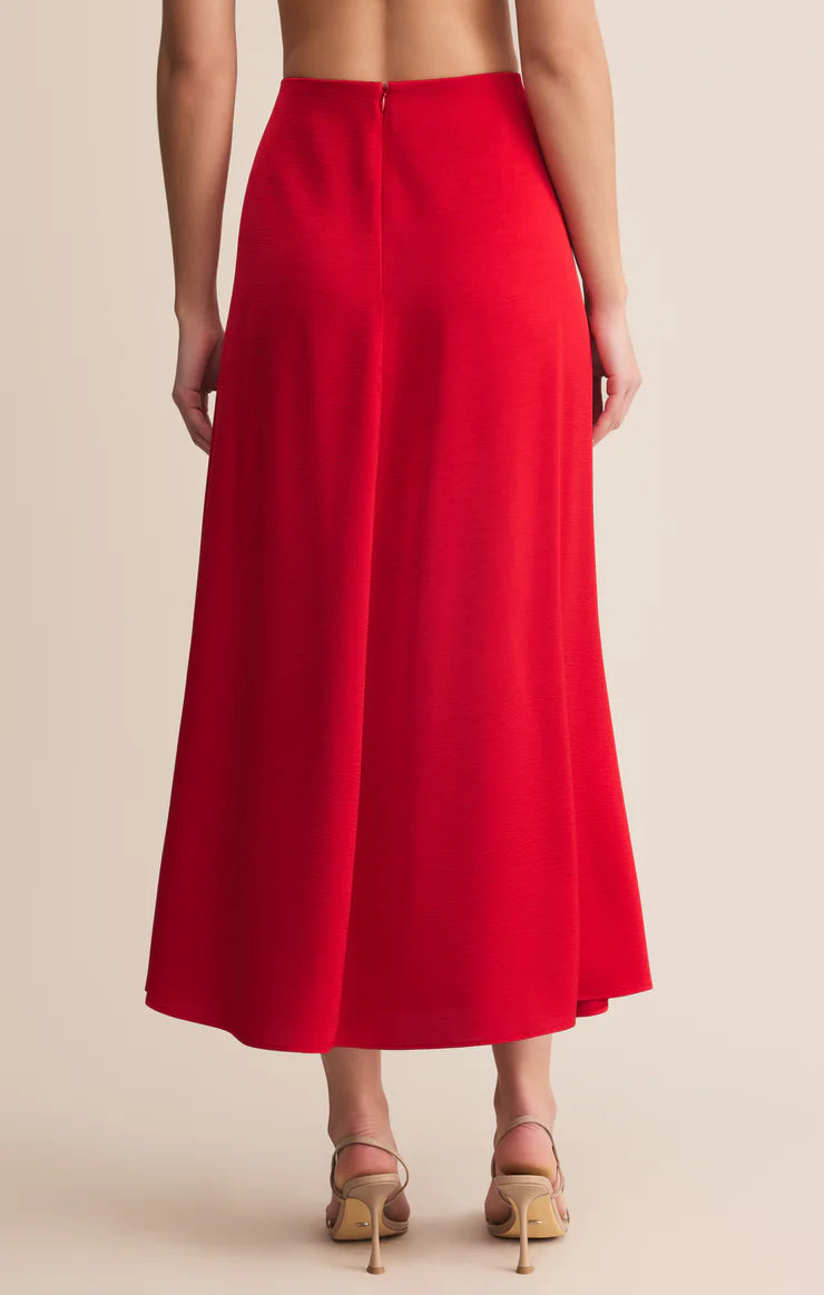 Z Supply | Northpointe Midi Skirt - Festive Red