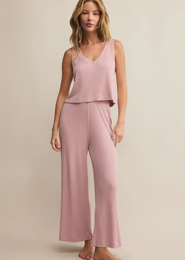 Z Supply | Coastline Rib Pant - Pink Pearl